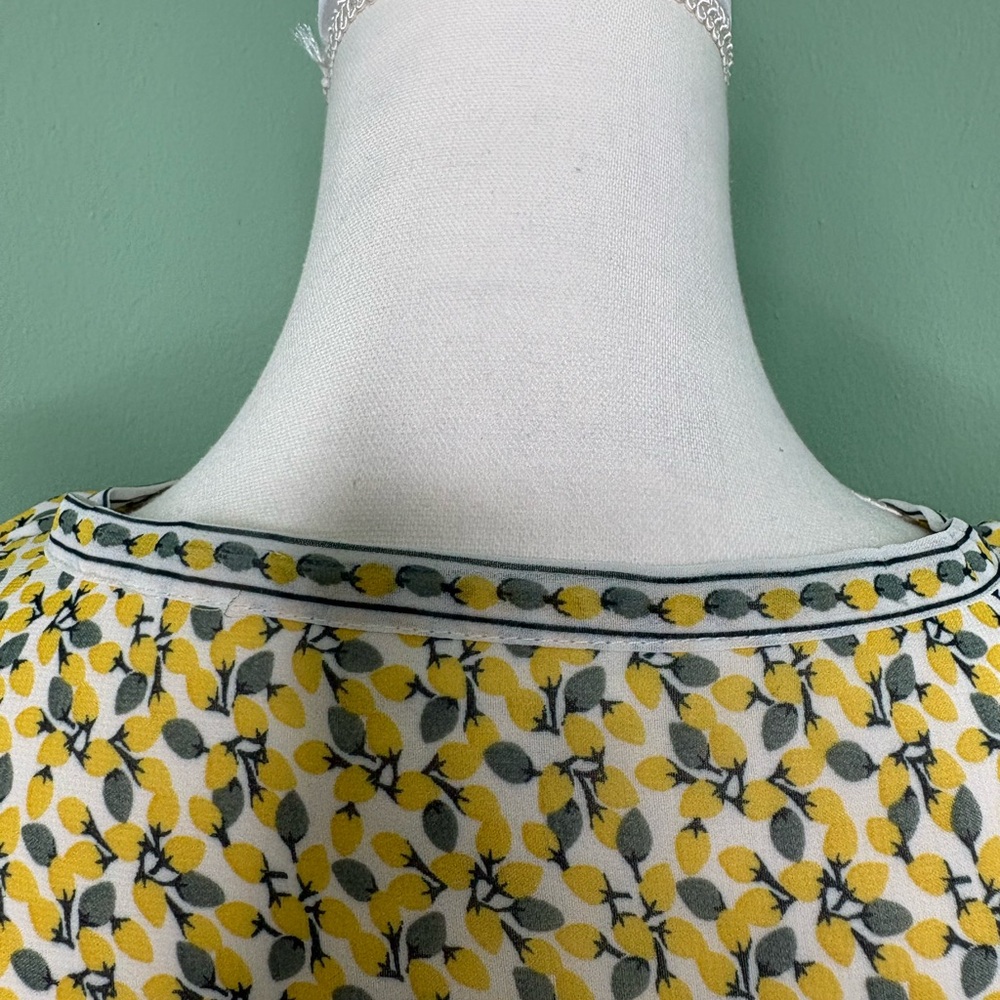 Max Studio Yellow Floral Long Sleeve Dress - Picture 7 of 10